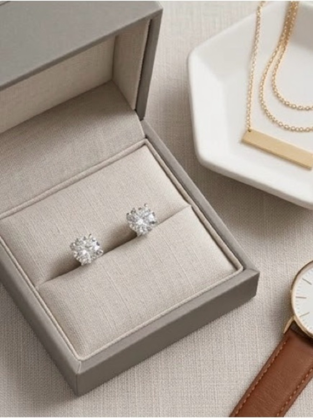Elegant 2.40 Carat Stud Earrings in 925 Sterling Silver